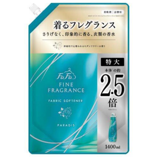 Кондиціонер-ополіскувач для білизни FaFa Fine Fragrance Paradis, змінний блок, 1400 мл